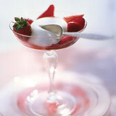 Buttermilk Panna Cotta with Strawberries