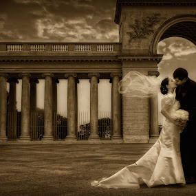 Just a Kiss by Cesar Palima - Wedding Bride & Groom