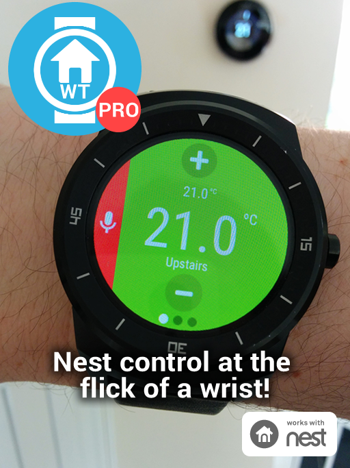 Android application WrisTemp Pro works with Nest screenshort