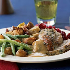 Herbed Turkey with Roasted Garlic Gravy