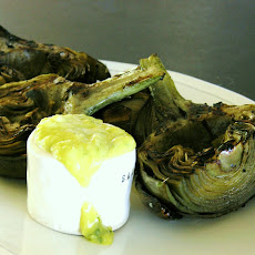 Tarragon-Lemon Aioli Served with Grilled Artichokes