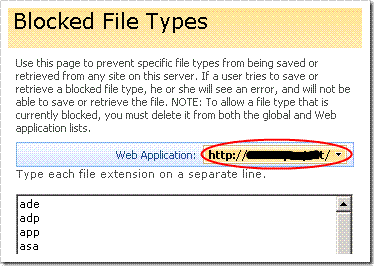 Add/Remove your blocked file type from the web application list.