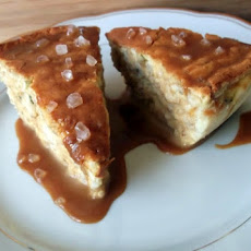 Baked Coconut-Almond Oatmeal Pudding Cake