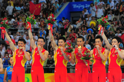 中國體操男團金牌
