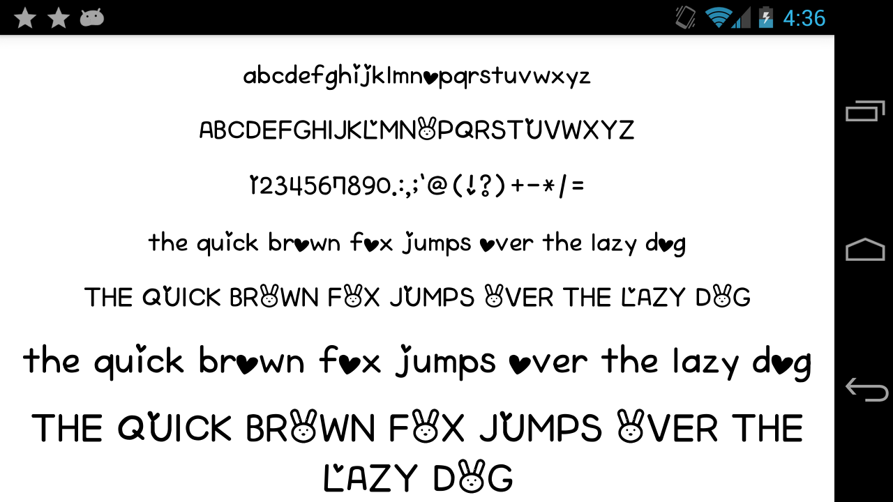 Android application Fonts for FlipFont 50 Written screenshort