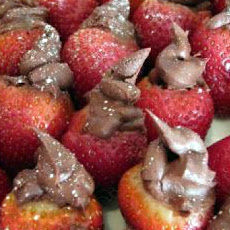 Inside out Chocolate Strawberries