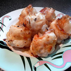 Broiled Lemon and Garlic Tiger Prawns