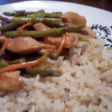 Lemon Chicken and Asparagus Stir Fry