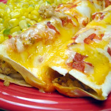Cheesy Sausage and Egg Enchiladas