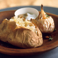 Baked Potatoes with Roasted Garlic