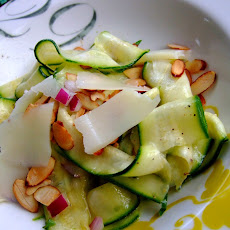 Zucchini Ribbon Salad with Manchego and Almonds