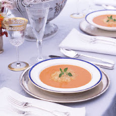 Roasted-Tomato Soup with Parmesan Wafers