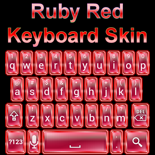 Ruby Red Keyboard Skin LOGO-APP點子