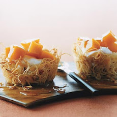 Kataifi with Candied Pumpkin and Yogurt