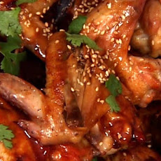 Teriyaki Chicken Wings With Sesame And Cilantro