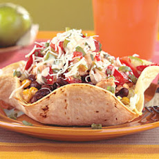 Chicken and Black Bean Taco Salad with Chipotle Dressing