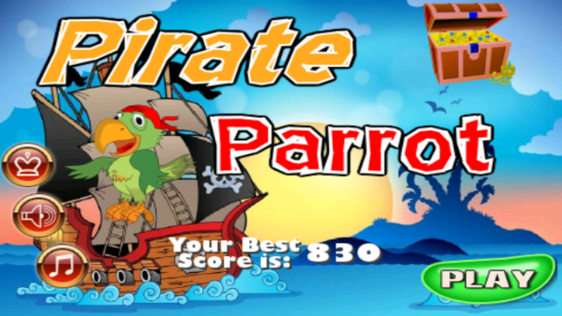 Android application Pirate Parrot. Treasure hunt screenshort