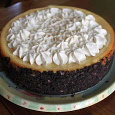Super Easy Eggnog Cheesecake