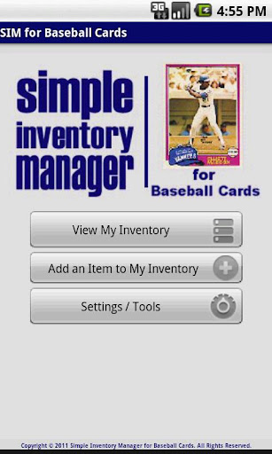 SIM for Baseball Cards