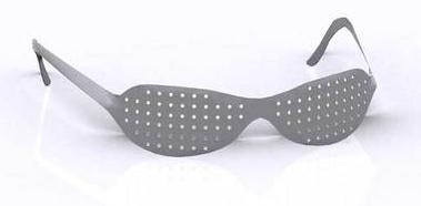 gafas estenopeicas grises