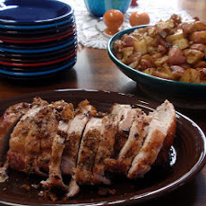 Garlic Pork With Tomato and Basil