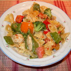 Terri's (Almost) Famous Clean-Out-The-Veggie-Drawer Pasta Primav