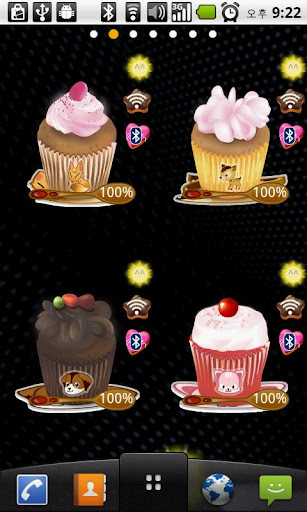 Cup Cakes Battery Widget 5