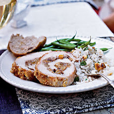 Fruit and Walnut-Stuffed Pork Loin