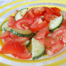 Refreshing Cucumber, Tomato and Lime Salad