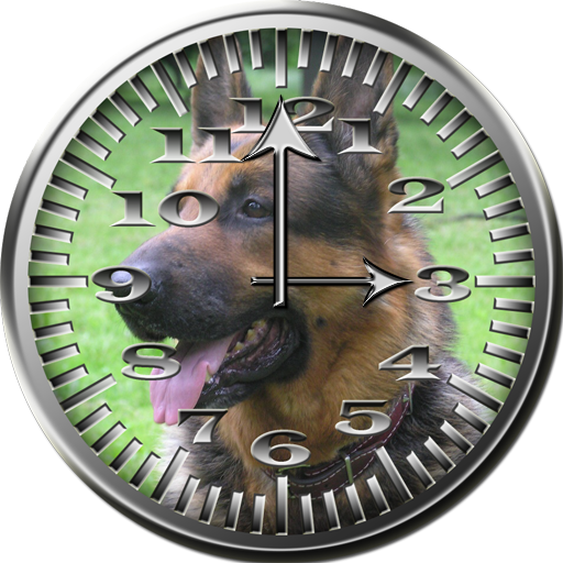Dog 5 GermanShep Analog Clock 個人化 App LOGO-APP開箱王