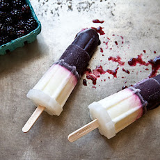 Blackberry, Rosemary, and Yogurt Popsicles