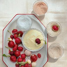Fresh Radishes with Flavored Salts and Butter
