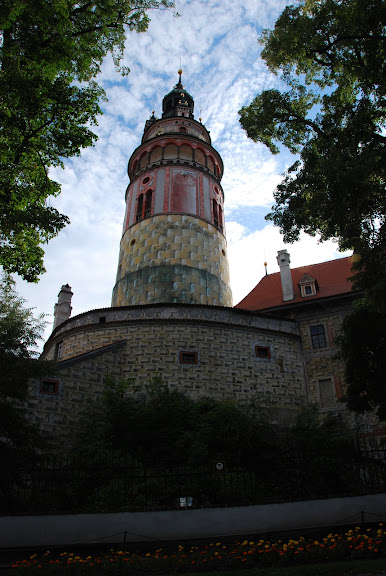 庫倫洛夫城堡外的高塔。