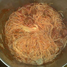 Turkey Meatballs and Spaghetti