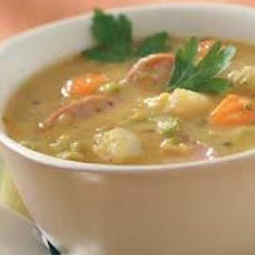 Slow Cooker Split Pea Sausage Soup