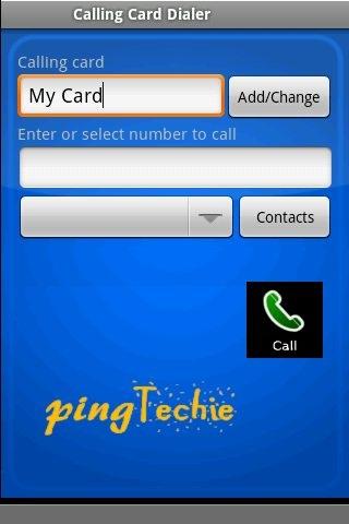 Simple Calling Card Dialer