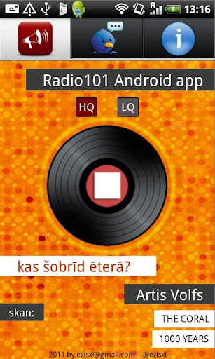 Radio101 Android app