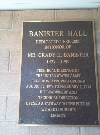 Banister Hall Honor Plaque