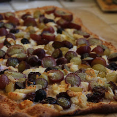 Grape and Feta Flat Bread