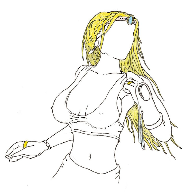 Dessin de buste de femme