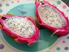 The inside of a dragonfruit