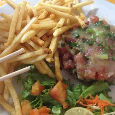 Tartare de thon rouge à la sauce aigre douce