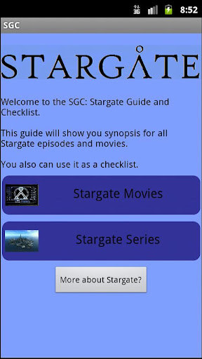 Stargate Guide Checklist