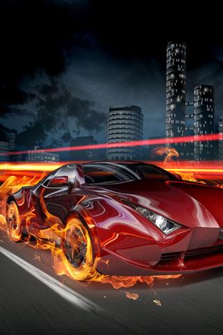 3d-speed-racing-car for android screenshot