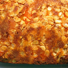 Upside-Down Apricot Caramel Crunch Cake
