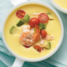 Cold Southwestern Corn and Shrimp Soup
