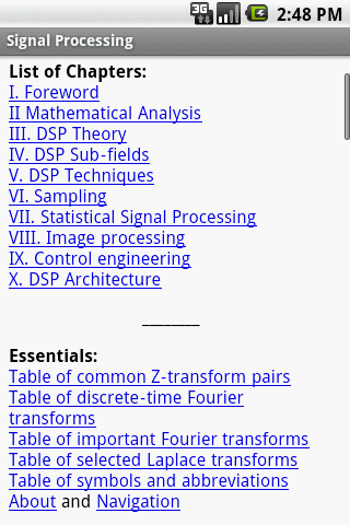 Signal Processing Study Guide