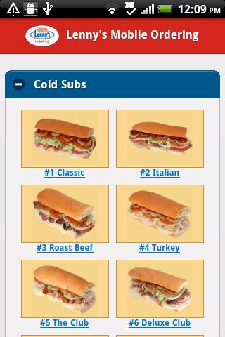 Lenny's Mobile Ordering