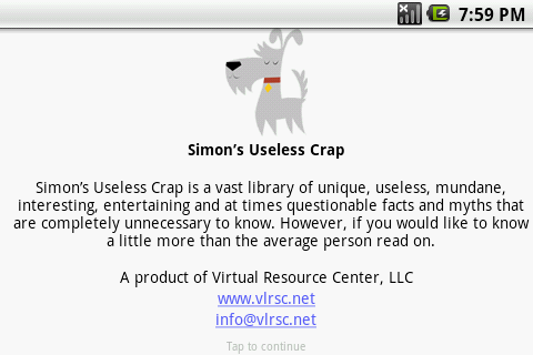 Simons Useless Crap
