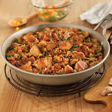 One-Skillet Pork with Wild Rice and Herbs